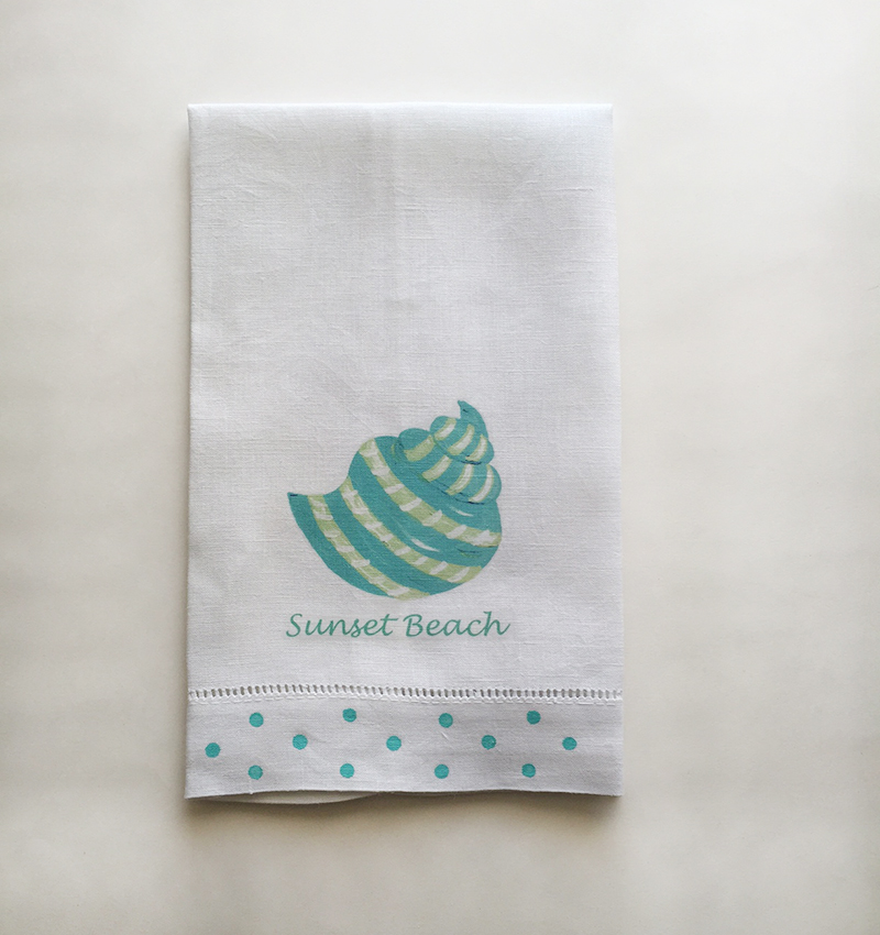 Sunset Beach Linen Guest Towels