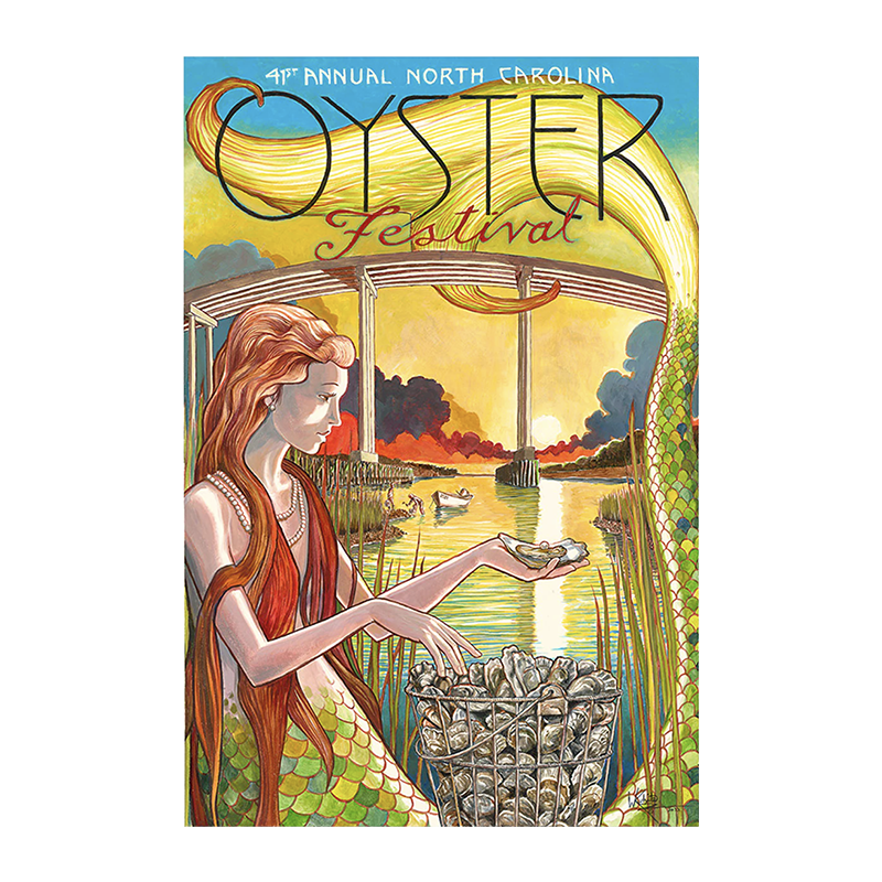41st Annual Oyster Festival Poster Print From 2022