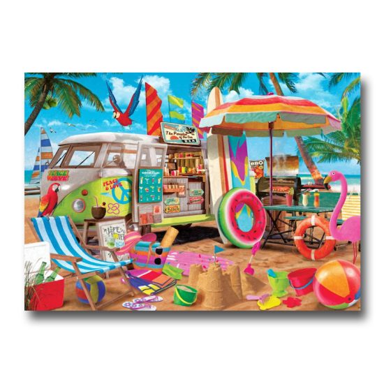 Beach Camper Jigsaw Puzzle 1000 Piece