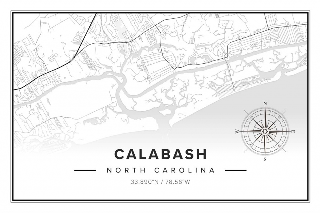 Calabash NC Map Islands Art & Bookstore