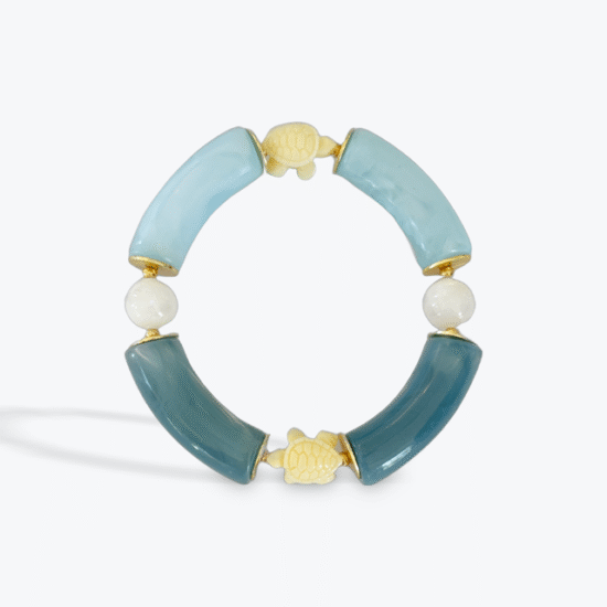 Moments Bracelets Corn Flower Blue and Ocean Blue Sea Turtle