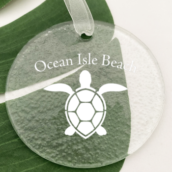 Variation #13138 of Ocean Isle Beach Glass Christmas Ornament