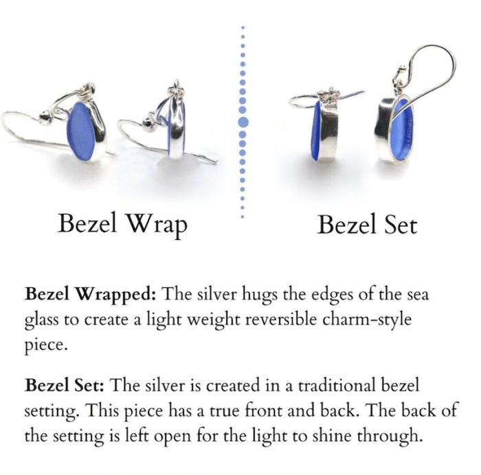 Starfish Shimmer Sea Glass Earrings - Image 3