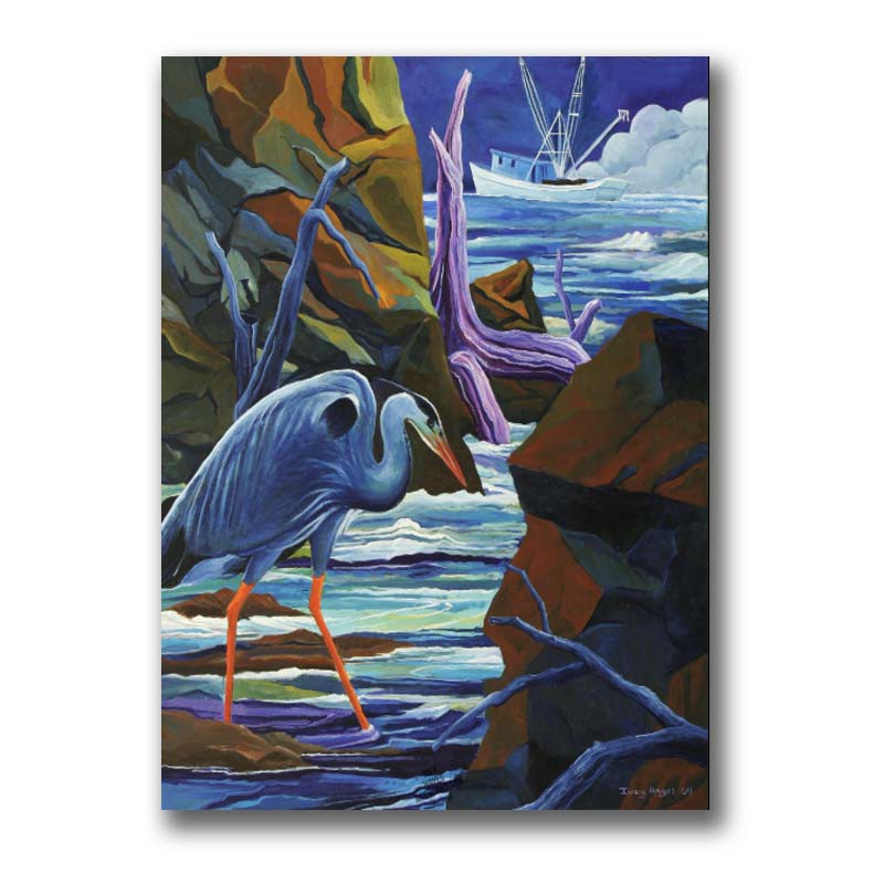 Late Evening Heron by Ivey Hayes (1344)