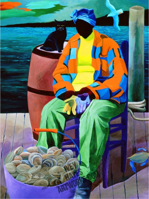 Lady with Oysters by Ivey Hayes (1140)