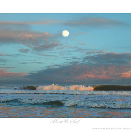 Moon & Surf- Photo by Ken Buckner (2078)